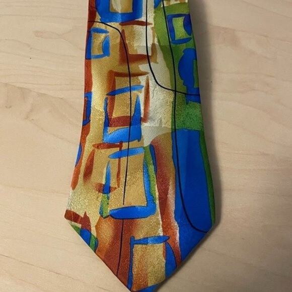 J. Garcia Space Containers, Collection 56, Silk Tie - Picture 1 of 3